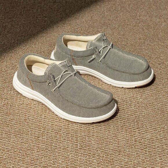 〽️Men\'s Khaki Bruno Marc Arch Support Casual Loafers Comfortable Boat Shoes